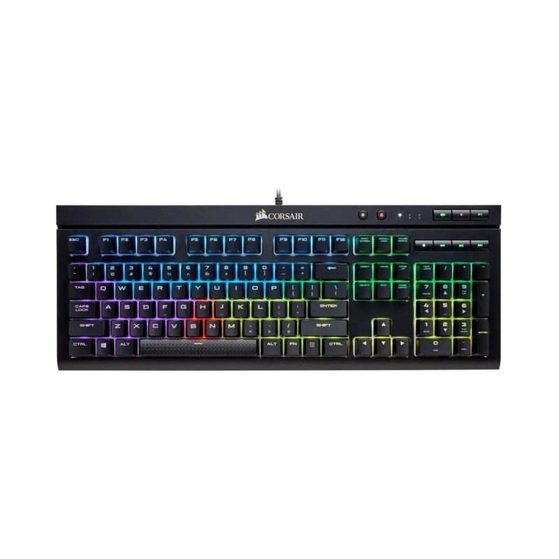 Teclado Corsair K95 RGB Platinum Qwerty Español Negro 