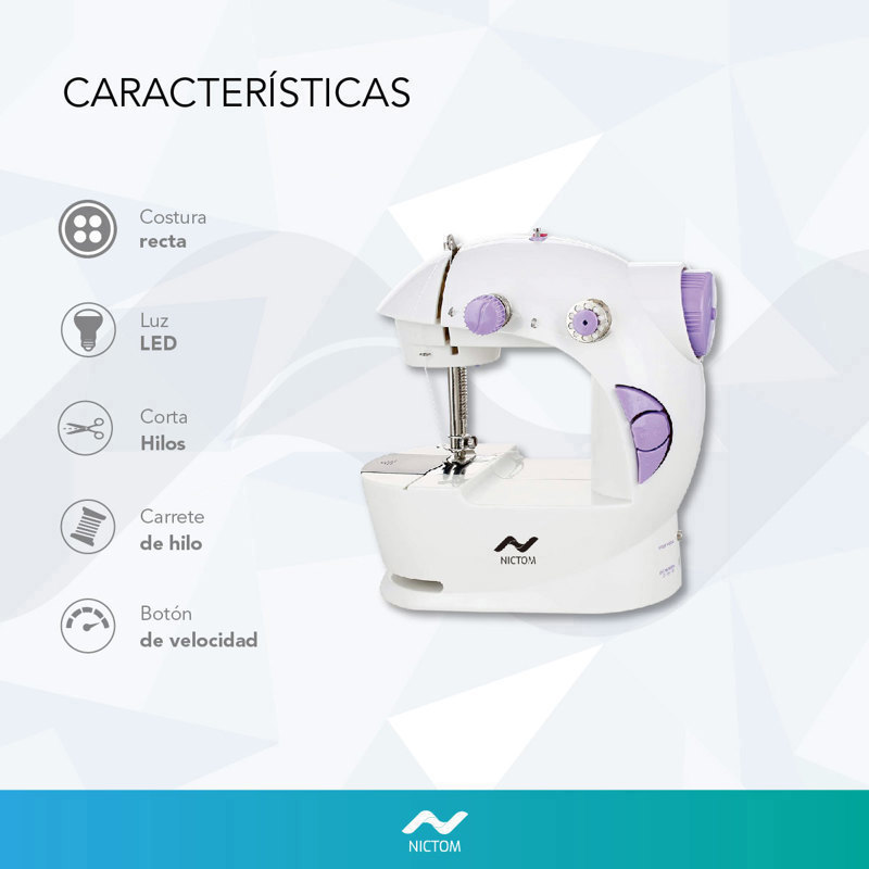 Máquina De Coser Suono Recta Mini Portátil