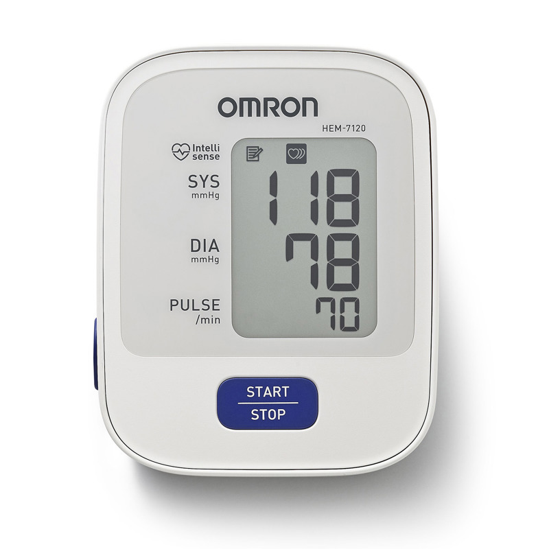 Tensiometro Omron Hem-7120 De Brazo + Termometro Digital, Omron Tensiómetros  - Soy tu farmacia