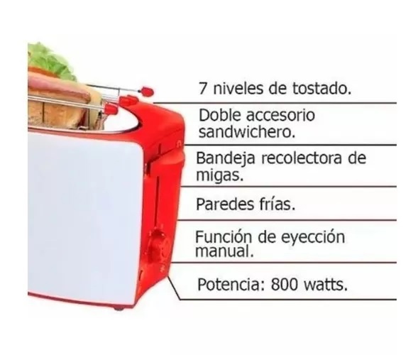 Tostadora liliana on sale sandtost at903