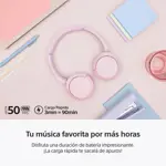 Auriculares Bluetooth Inalámbricos SONY WH-CH520 Rosa
