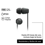 Auriculares in ear SONY Bluetooth inalámbricos - WI-C100 Negro