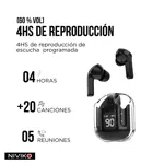 Auriculares Bluetooth Niviko Tws In Ear Buds NVK-A9800 Negro