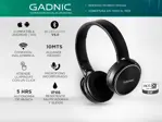 Auriculares Bluetooth Gadnic A122 Manos Libres Inalambrico Negro