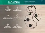 Auriculares Waterproof Handy Gadnic Kenwood Casco Manos Libre