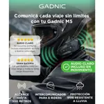 Intercomunicador Para Moto Gadnic BT Para 6 Riders IPX6 Casco Hasta 500M