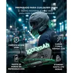 Intercomunicador Para Moto Gadnic BT Para 6 Riders IPX6 Casco Hasta 500M