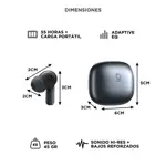 Auriculares Baseus BP1 Pro In-Ear Bass Boost Cancelación De Ruido Color Blanco