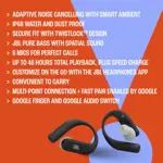 Auriculares JBL Endurance Peak 4 Inalámbricos con Cancelación de Ruido IP68