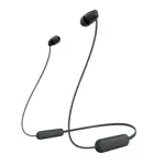 Audífonos inalámbricos Sony WI-C100 intrauditivos Bluetooth negros