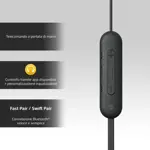 Audífonos inalámbricos Sony WI-C100 intrauditivos Bluetooth negros