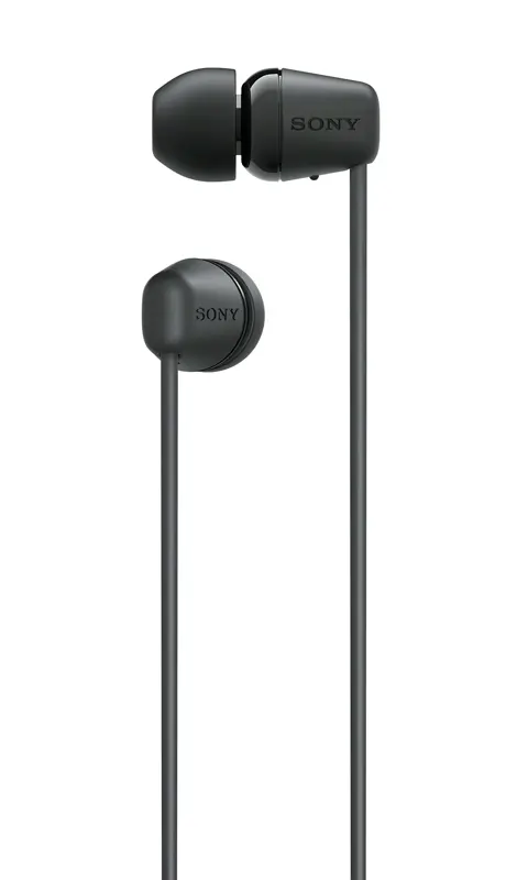 Audífonos inalámbricos Sony WI C100 intrauditivos Bluetooth negros