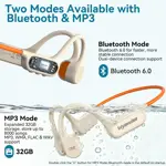 Audífonos viyawise B11 de Conducción Ósea Impermeables con 32GB