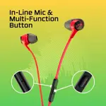 Auriculares HyperX Cloud II de 14 mm con micrófono rojo para PC y dispositivos móviles