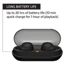 Auriculares Bluetooth Sony WF-C500 con micrófono, color negro