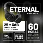 Auricular Inalambrico Foxbox Boost Eternal 60hrs Bateria Negro