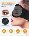 Antifaz Para Dormir Con Auriculares Bluetooth 5.4 MUSICOZY GH01 Batería 14 Horas