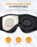 Antifaz Para Dormir Con Auriculares Bluetooth 5.4 MUSICOZY GH01 Batería 14 Horas