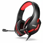 Auriculares Gamer Con Microfono Y Luces Negro/rojo Global
