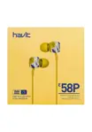 Auricular In Ear Con Cable Havit E58p Amarillo