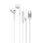 Auricular USB C in-ear BLANCO con micrófono NISUTA - NSAU3C 