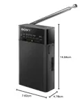Sony ICF-P27 Radio portátil con altavoz y sintonizador AM/FM