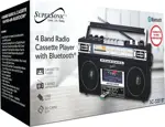 Supersonic SC-3201BT - Boombox de radio de 4
