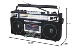 Supersonic SC-3201BT - Boombox de radio de 4