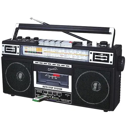 Supersonic SC 3201BT Boombox de radio de 4
