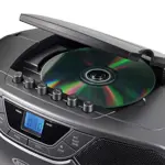Jensen Cd-590 Grabador Cassette Cd Radio Bluetooth Mp3 1w Gris
