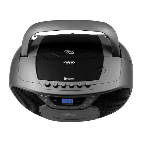 Jensen Cd 590 Grabador Cassette Cd Radio Bluetooth Mp3 1w Gris