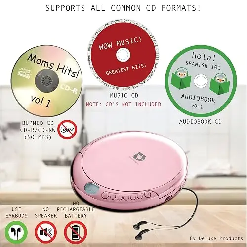 Reproductor de CD portátil con 60 segundos anti