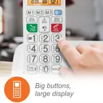 Teléfono inalámbrico para personas mayores VTech amplificado con contestador automático