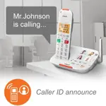 Teléfono inalámbrico para personas mayores VTech amplificado con contestador automático