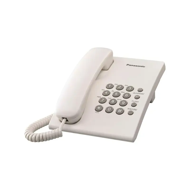 Telefono Alambrico Panasonic TS500MX WH de Mesa Blanco