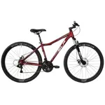 Bicicleta MTB 25 Lady - R29, Talle 18, 21 V, Disco, Aluminio, Roja