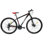 Bicicleta MTB 10 Pro - R29, Talle 20, 21V, Disco, Aluminio, Negra/Roja