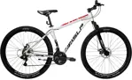 Bicicleta SLP 17192 MTB 10 PRO - R29, T20, Freno Disco, Shimano 21V, Blanco/Rojo