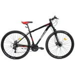 Bicicleta MTB 10 Pro - R29, Talle 18, 21 V, Disco, Aluminio, Negra/Roja
