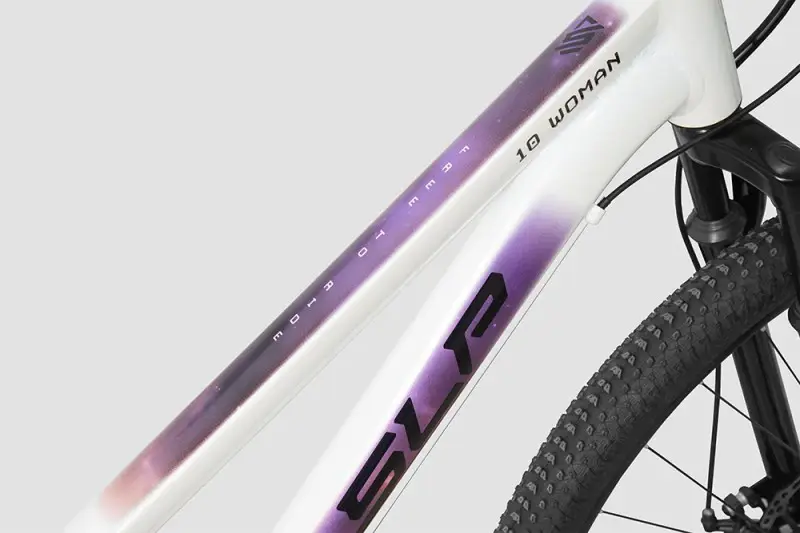 Bicicleta MTB 10 SLP 17965 R29, T18, Disco, 21V, Blanco/Violeta