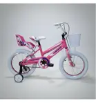 Bici Cross Infantil Firebird R 16 Nena Canasto Porta Muñeca Rosa 15 "