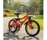 Bicicleta Infantil Fire Bird Winner Rodado 16 Con Rueditas Naranja Único