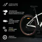 Bicicleta Mtb Overtech Fortis Sport R29 Aluminio Full Shimano Altus, 24V Color Azul/Blanco L