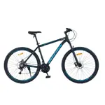 Bicicleta Mtb Overtech Mountain Bike Q6 R29 Aluminio 21v Freno A Disco Talle L Negro-Azul-Azul