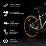 Bicicleta Mtb Overtech Peregrine R29 Aluminio, Monoplato, 11V Color Azul/blanco XL