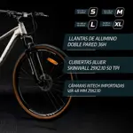 Bicicleta Mtb Overtech Peregrine R29 Aluminio, Monoplato, 11V Color Azul/blanco XL