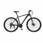 Bicicleta Overtech Armada Over Fortis Aluminio Color Negro Rojo Rojo Talle XL