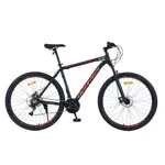 Bicicleta Mtb Overtech Mountain Bike Q6 R29 Aluminio 21v Freno A Disco Talle M Negro-Rojo-Rojo