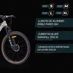 Bicicleta Mtb Overtech Peregrine GT R29 Aluminio 11 Velocidades, Color Petroleo/Negro XL