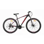 BICICLETA OVERTECH ARMADA OVER FORTIS ALUMINIO AL COLOR NEGRO ROJO TALLE S